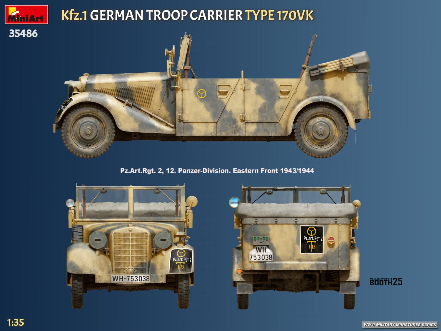 MiniArt 35486 Kfz.1 German Troop Carrier Type 170VK 1/35 – zdjęcie 15