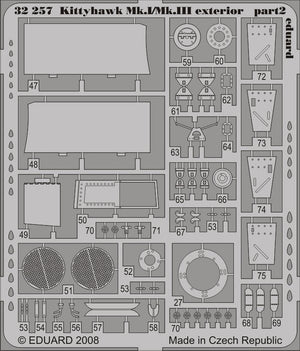 Eduard 32257 Kittyhawk Mk.I/Mk.III exterior HASEGAWA 1/32 – zdjęcie 2