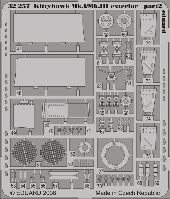 Eduard 32257 Kittyhawk Mk.I/Mk.III exterior HASEGAWA 1/32 – zdjęcie 2