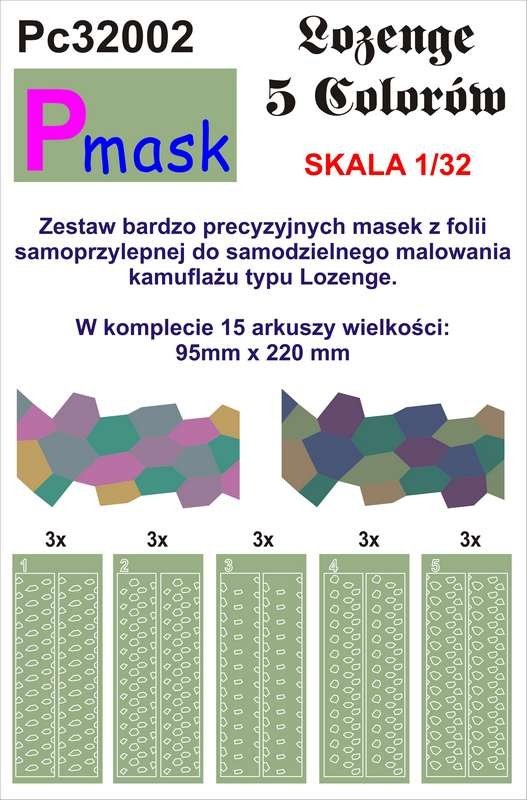 P-Mask PC32002 LOZENGE 5 KOLORÓW 1/32