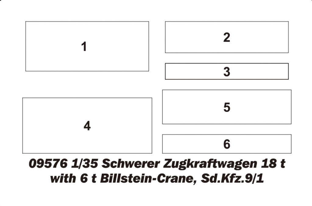 Trumpeter 09575 Schwerer Zugkraftwagen 18 t Sd.Kfz.9 Artillery Version 1/35 – zdjęcie 5