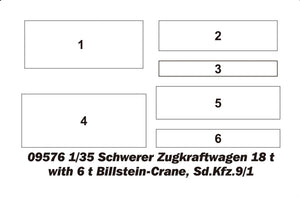 Trumpeter 09575 Schwerer Zugkraftwagen 18 t Sd.Kfz.9 Artillery Version 1/35 – zdjęcie 5