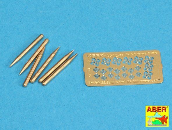 Aber 350L-62 Set of 6 British torpedoes 53,3cm MK.VIII 1/350