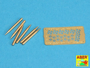 Aber 350L-62 Set of 6 British torpedoes 53,3cm MK.VIII 1/350