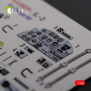 KELIK K48094 IL-2 Shturmovik interior 3D decals for Tamiya kit 1/48 – immagine 5