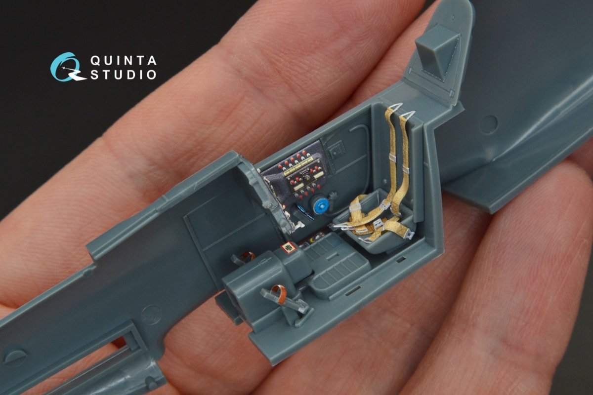 Quinta Studio QD48095 Bf 109G-14 3D-Printed &amp;amp; colored Interior on decal paper (for Eduard kit) 1/48 – image 6