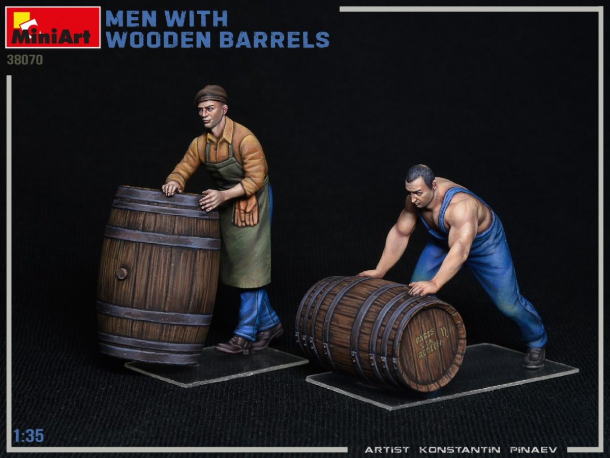 MiniArt 38070 MEN WITH WOODEN BARRELS 1/35 – zdjęcie 2