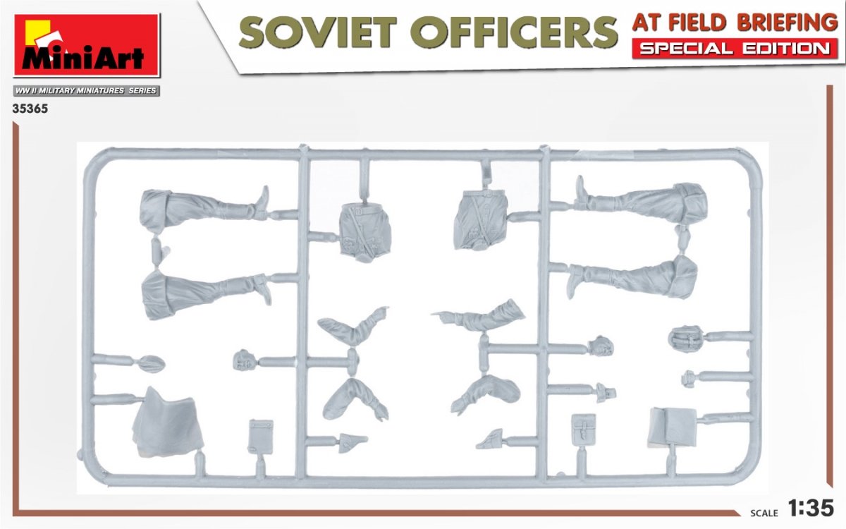 MiniArt 35365 SOVIET OFFICERS AT FIELD BRIEFING. SPECIAL EDITION 1/35 – image 3