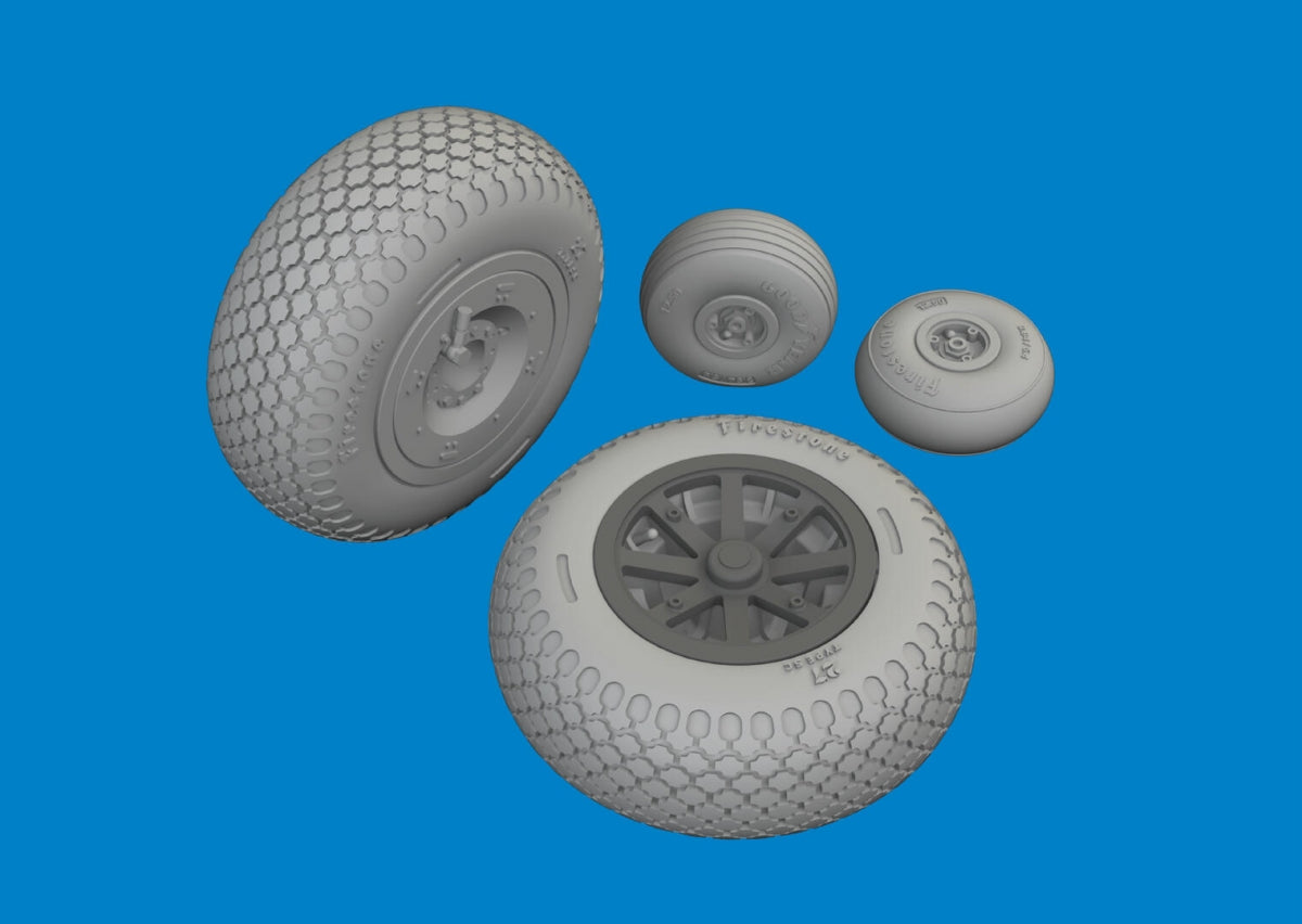 Eduard 6481135 P-40N wheels cross tread EDUARD 1/48