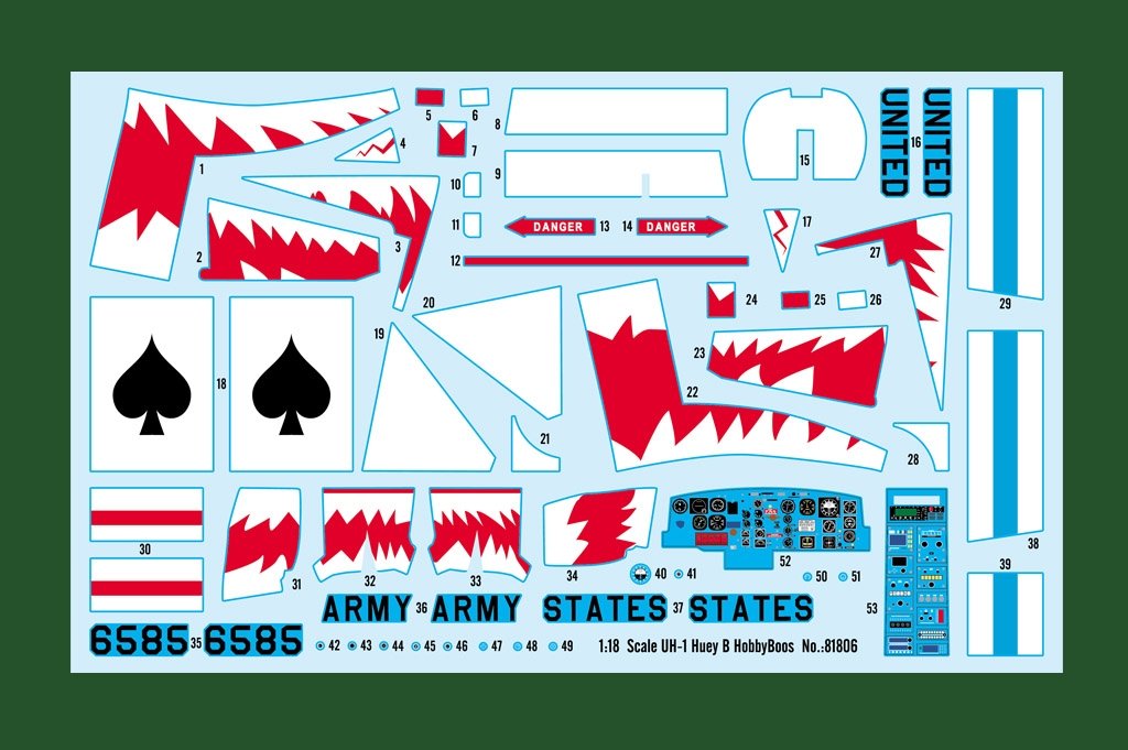 Hobby Boss 81806 UH-1 Huey B 1/18 – zdjęcie 15