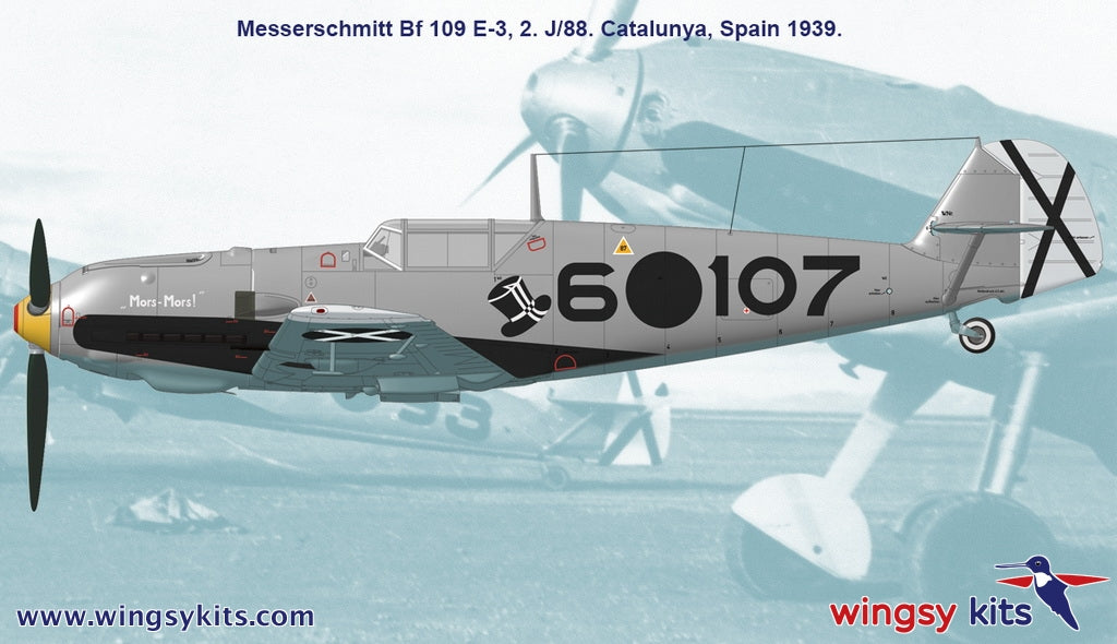 Wingsy Kits D5-09 MESSERSCHMITT Bf 109 E-1 and E-3 Legion Condor 1/48 – zdjęcie 11