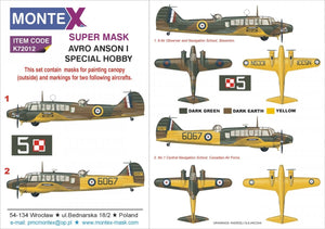 Montex K72012 AVRO ANSON I 1/72