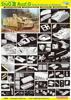 Dragon 6365 StuG III Ausf.G Early Production w/Schurzen 1/35
