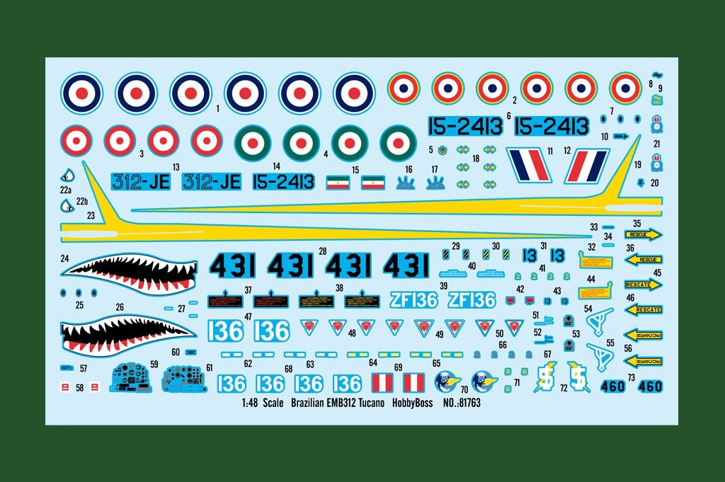 Hobby Boss 81763 Brazilian EMB312 Tucano 1/48 – image 3