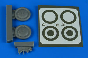 Aires 4869 K5Y Willow wheels &amp;amp; paint masks 1/48 Otaki