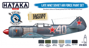 Hataka HTK-BS20 BLUE LINE – Late WW2 Soviet Air Force paint set 6x17ml – image 2