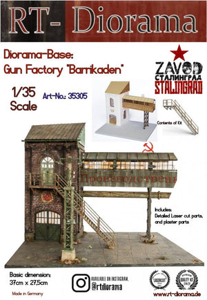 RT-Diorama 35305 Diorama-Base: Gun Factory &amp;quot;Barrikaden&amp;quot; 1/35