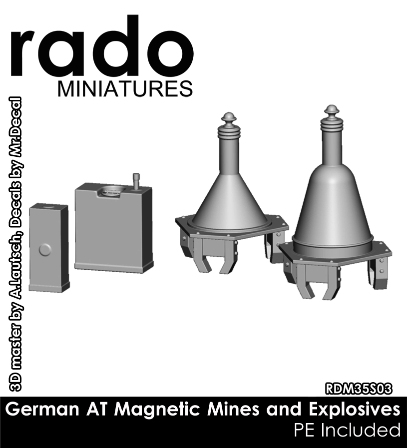 RADO Miniatures RDM35S03 Allemand aux mines magnétiques et aux explosifs 1/35
