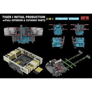 Rye Field Model 5130 Tiger I Initial Production Early 1943 w/ Full Interior Standard Version 1/35 – image 3