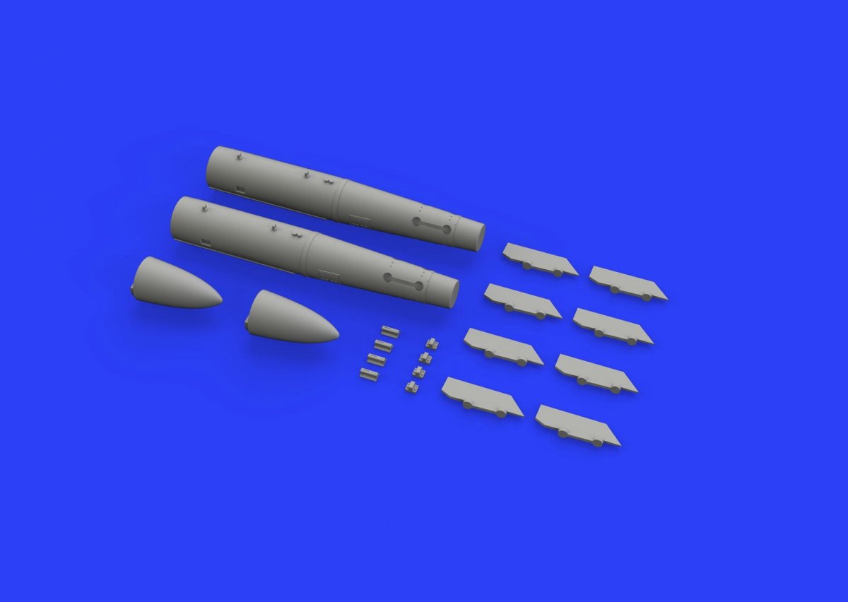 Eduard 648447 B43-0 Nuclear Weapon w/ SC43-4/ -7 tail assembly 1/48 – image 2