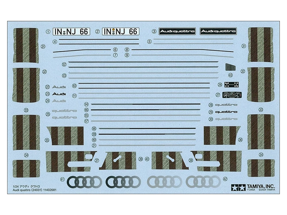 Tamiya 24031 Audi quattro 1/24 – zdjęcie 7