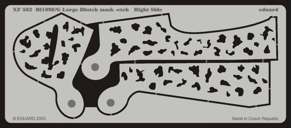 Eduard XF562 Bf 109F/ G Large Blotch mask-etch 1/48 – image 2