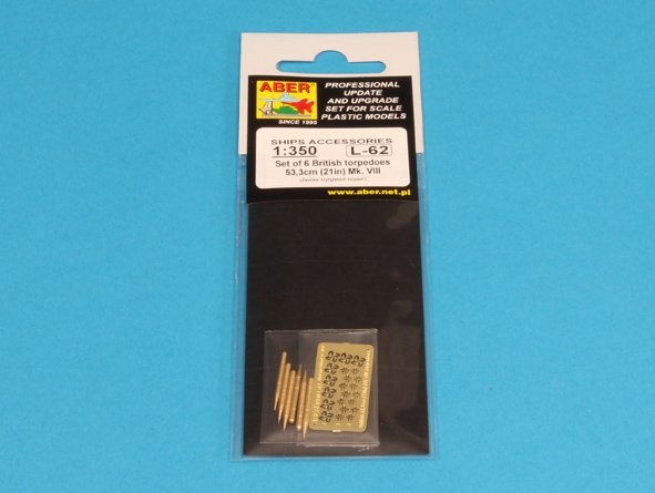 Aber 350L-62 Set of 6 British torpedoes 53,3cm MK.VIII 1/350 – Bild 3