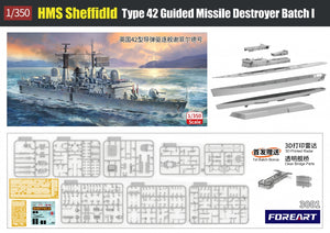 ForeArt 3001 HMS Sheffield Type 42 Guided Missile Destroyer Batch I 1/350 – image 2
