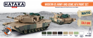 Hataka HTK-CS67 ORANGE LINE – Modern US Army and USMC AFV paint set 8x17ml – image 2