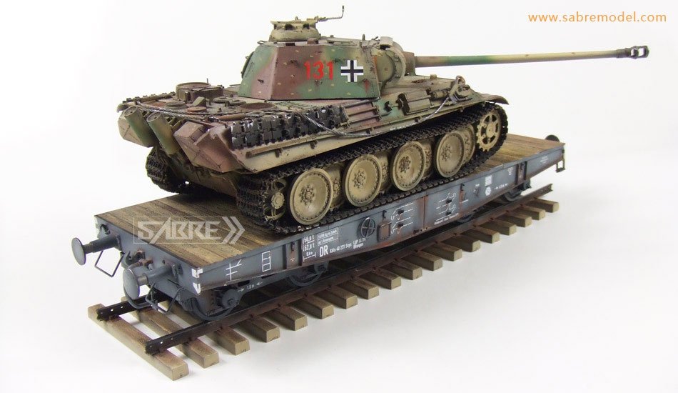 Sabre 35A02 German Railway Schwerer Plattformwagen Type SSys 1/35 – zdjęcie 3