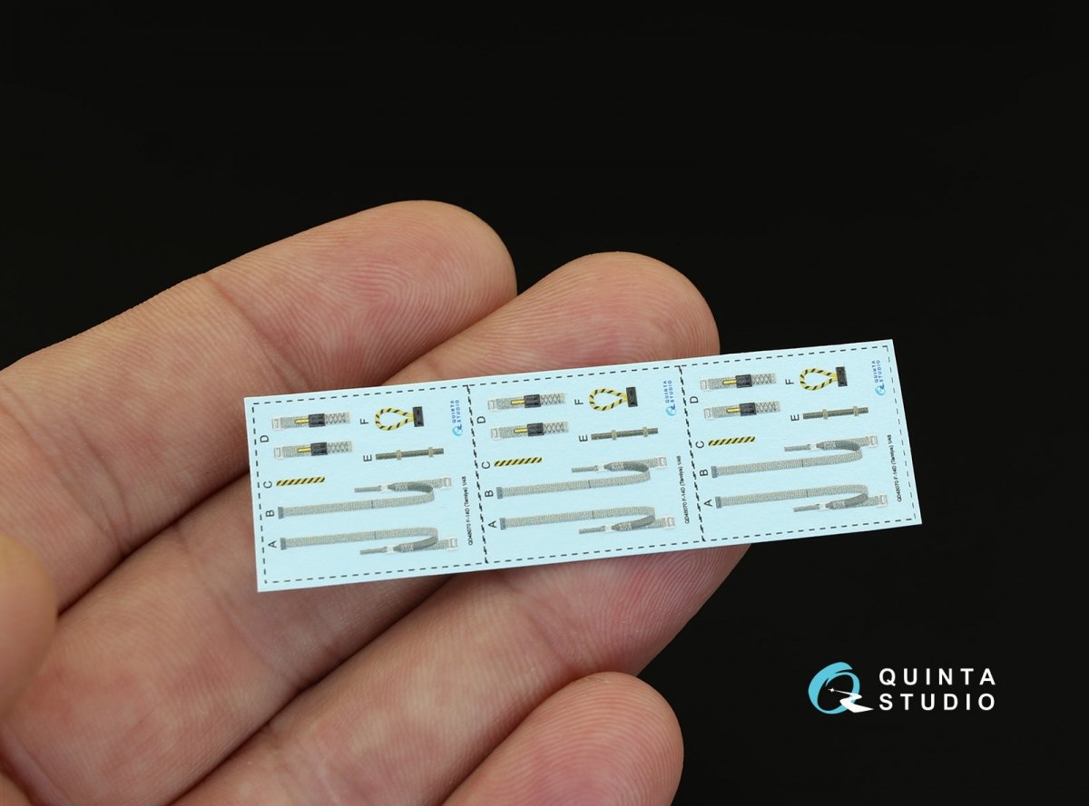 Quinta Studio QD48070 F-14D 3D-Printed &amp;amp; coloured Interior on decal paper (for Tamiya kit) 1/48 – Bild 3