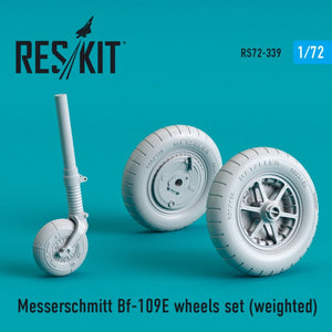 RESKIT RS72-0339 BF-109E WHEELS SET (WEIGHTED) 1/72