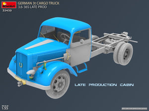 MiniArt 35459 German 3t Cargo Truck 3.5-36s Late Production 1/35 – zdjęcie 7