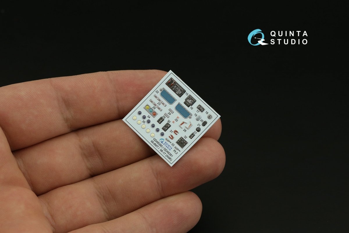 Quinta Studio QD48380 Mi-8MT 3D-Printed &amp;amp; colored Interior on decal paper (AMK) 1/48 – image 3
