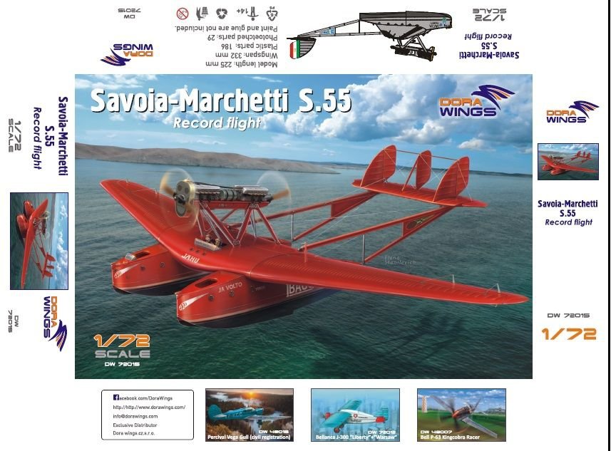 Dora Wings 72015 Savoia-Marchetti S.55 1/72 – zdjęcie 2