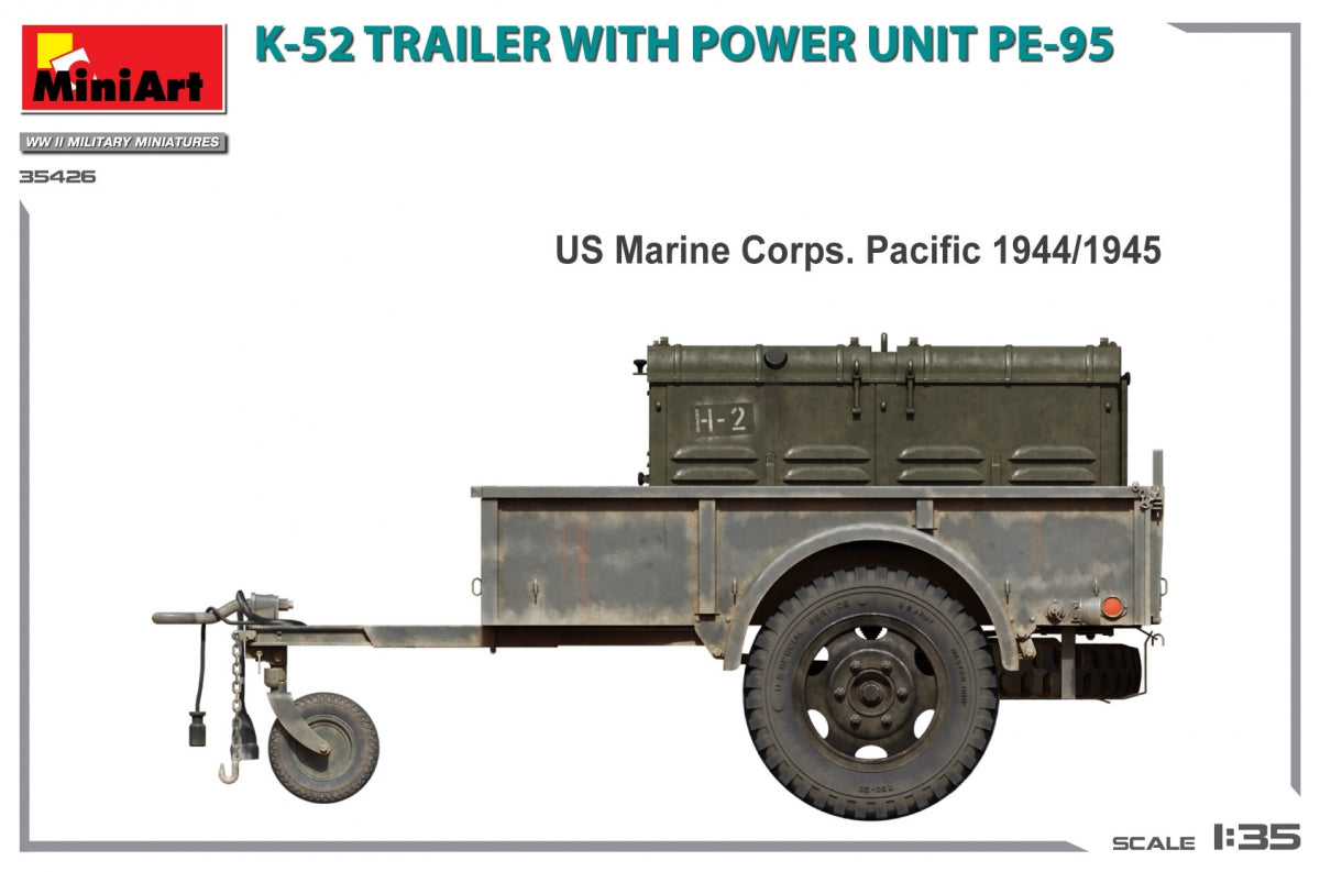 MiniArt 35426 K-52 TRAILER w/POWER UNIT PE-95 1/35 – zdjęcie 7