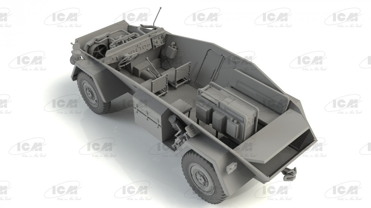 ICM 35110 Sd.Kfz. 247 Ausf.B, German Command Armoured Vehicle 1/35 – zdjęcie 6
