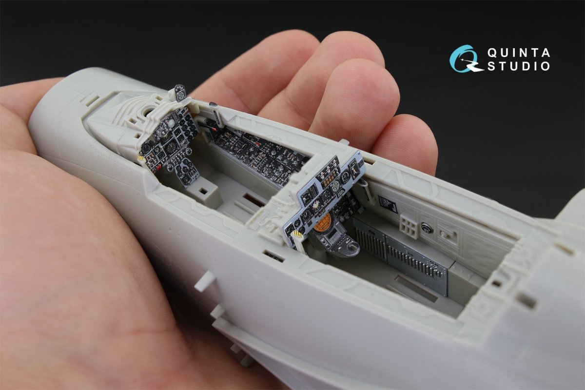 Quinta Studio QD32037 F-4J 3D-Printed &amp;amp; coloured Interior on decal paper (for Tamiya kit) 1/32 – immagine 6