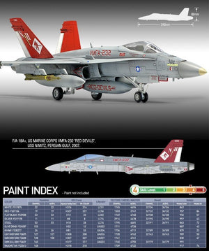 Academy 12520 USMC F/A-18 VMFA-232 RED DEVILS 1/72 – immagine 5