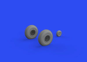 Eduard 648643 B-17 wheels block tread HK Models 1/48 – immagine 2