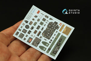 Quinta Studio QD32148 P-47D Thunderbolt Bubbletop Early 3D-Printed &amp;amp; coloured Interior on decal paper (Trumpeter) 1/32 – zdjęcie 3