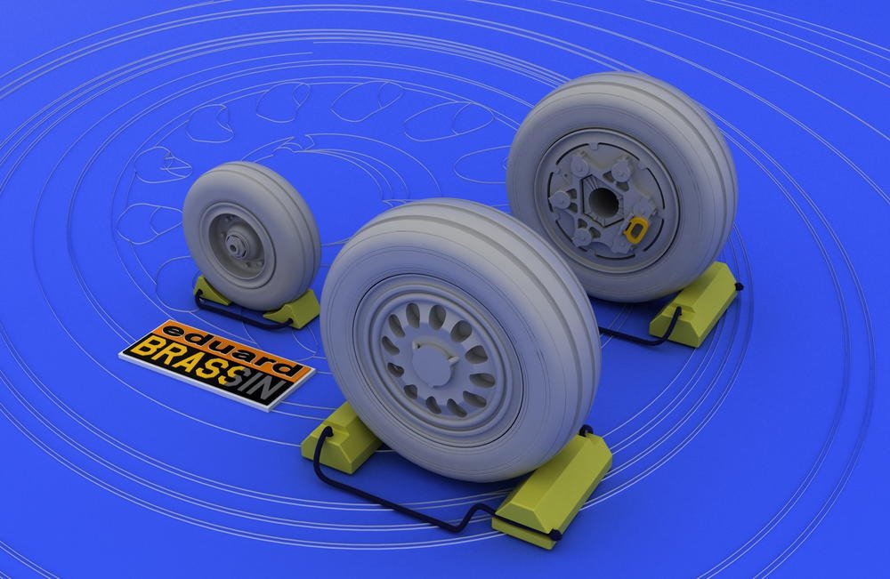 Eduard 648011 F-16 late wheels 1/48 (Kinetic Model) – zdjęcie 2