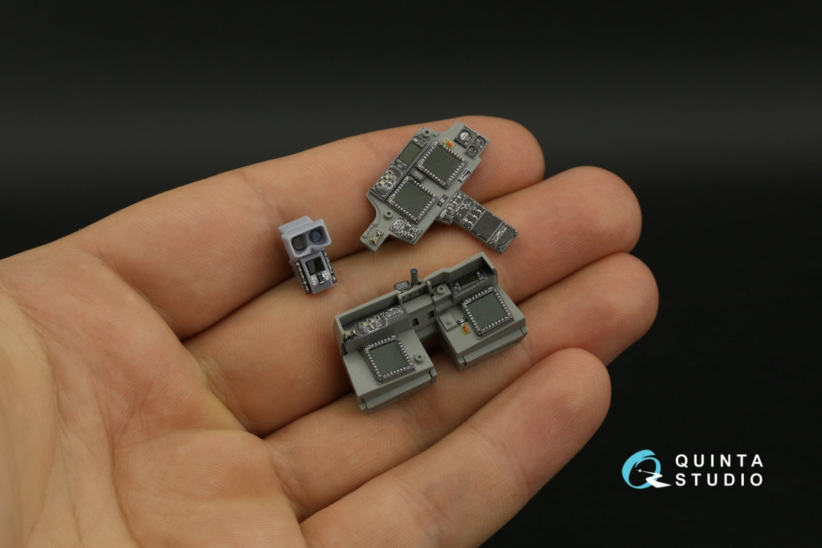 Quinta Studio QD+35106 AH-64D 3D-Printed &amp;amp; colored Interior on decal paper (Takom) (with 3D-printed resin parts) 1/35 – image 3