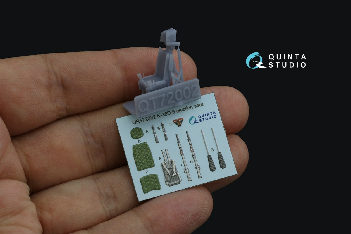 Quinta Studio QR+72032 K-36D-5 ejection seat (for Su-35, Su-57 aircraft) (All kits) 1/72 – image 2