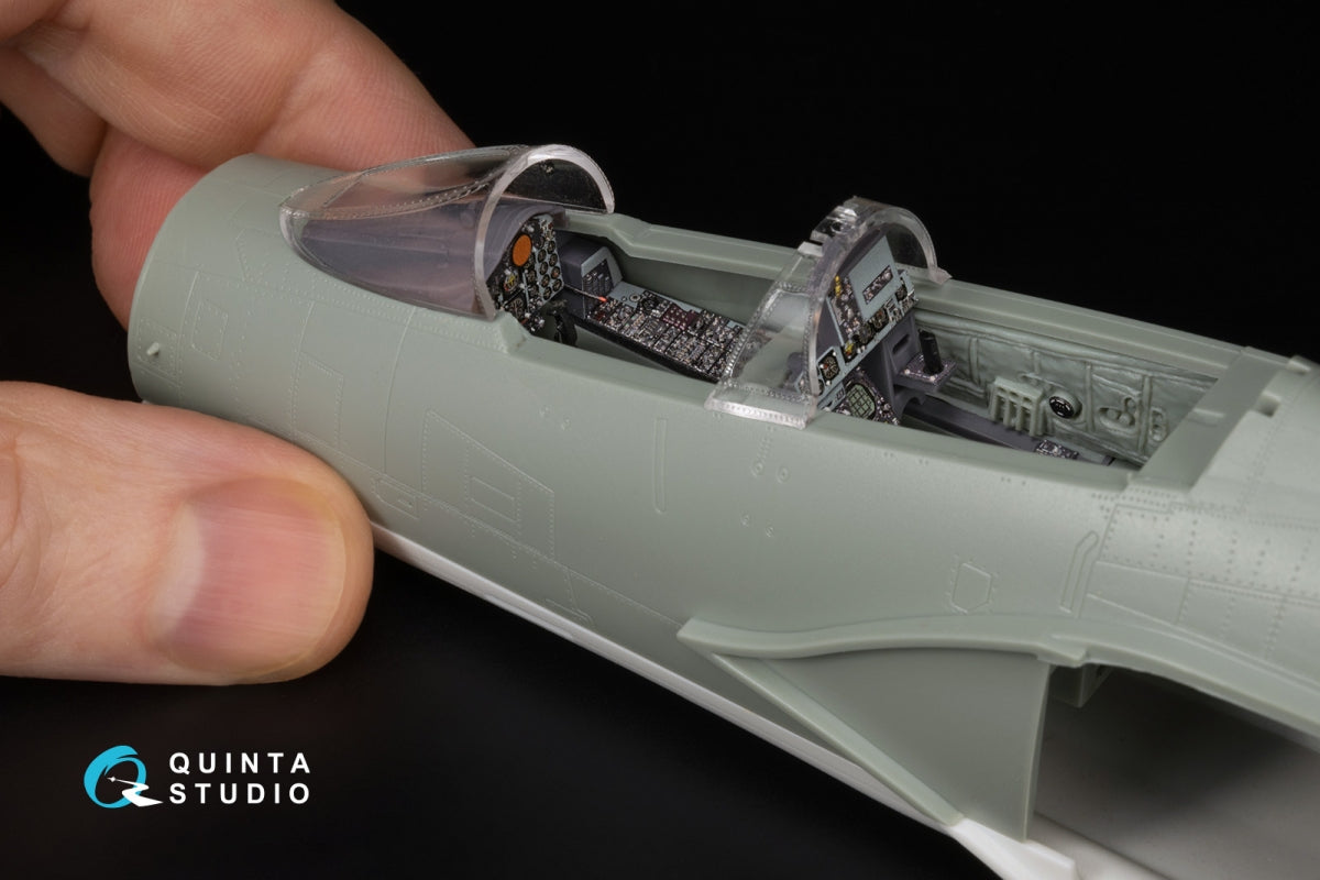 Quinta Studio QDS+48485 F-4B Phantom II 3D-Printed &amp;amp; coloured Interior on decal paper (Academy) (Small version) (with 3D-printed resin parts) 1/48 – immagine 12