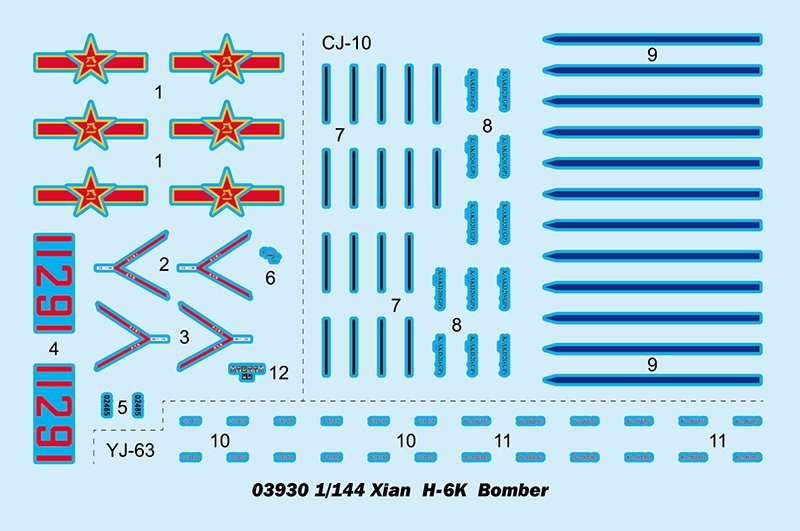 Trumpeter 03930 Xian H-6K Strategic Bomber 1/144 – zdjęcie 3