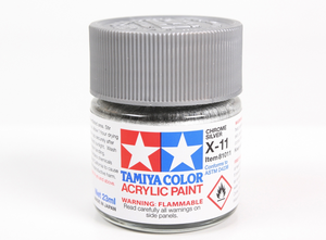 Tamiya 81011 Acryl X-11 Chrome Silver 23ml – zdjęcie 2
