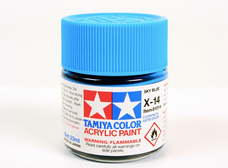Tamiya 81014 Acryl X-14 Sky Blue 23ml – zdjęcie 2
