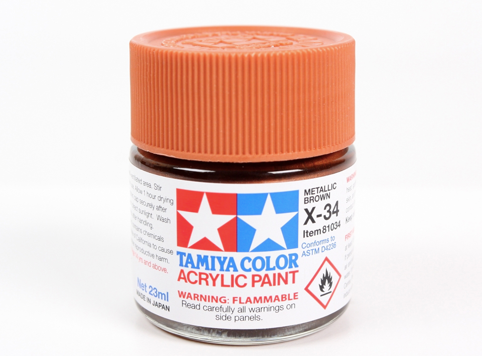 Tamiya 81034 Acryl X-34 Metallic Brown 23ml – zdjęcie 2