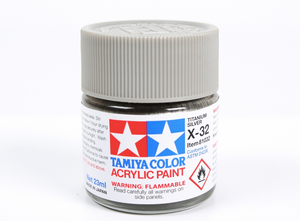 Tamiya 81032 Peinture acrylique X-32 Argent titane 23 ml – image 2